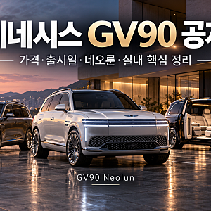 제네시스 GV90 공개, 가격·출시일·네오룬·실내까지 정리