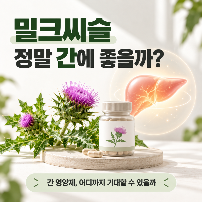 밀크씨슬 정말 간에 좋을까? 술 마신 다음날 먹어도 될까