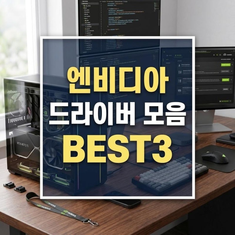 엔비디아 드라이버 다운로드, 지포스 드라이버 설치와 NVIDIA 앱