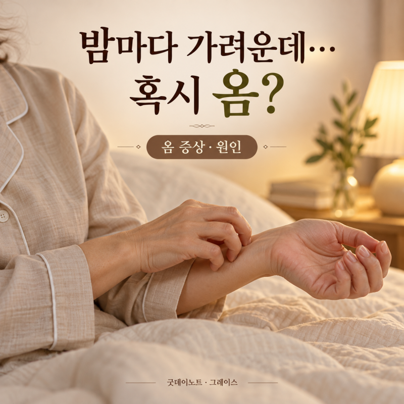 옴 증상, 밤마다 가려우면 의심해야 할까요? 생기는 이유와 전염·치료까지