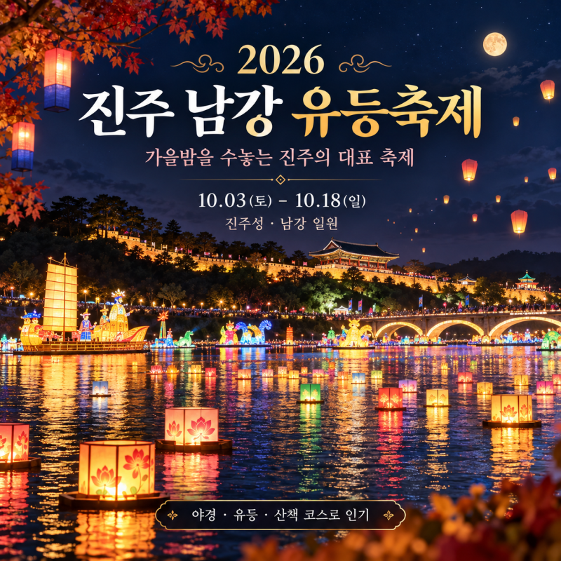 2026 진주 남강 유등축제 기본정보 기간 불꽃놀이 드론쇼 주차까지 총정리