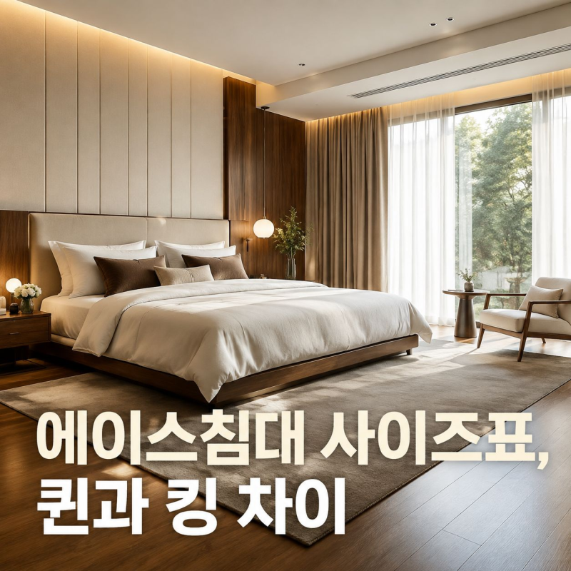 에이스침대 사이즈표, 퀸과 킹 차이
