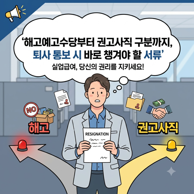 권고사직 해고 차이 총정리: 실업급여 수급 자격과 사직서 주의점