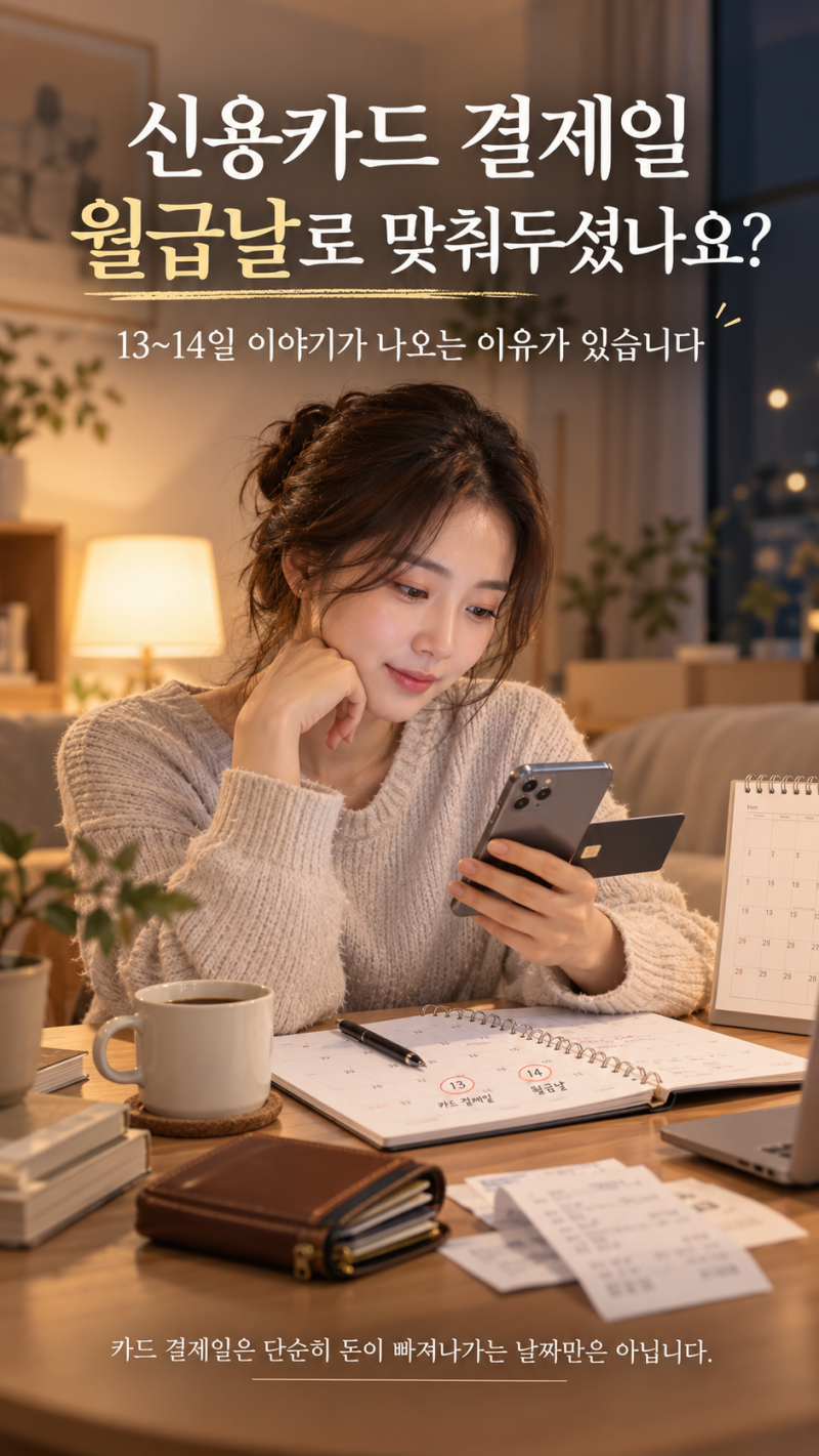 신용카드 결제일 14일이 좋은 이유｜월급날보다 중요한 건 따로 있습니다