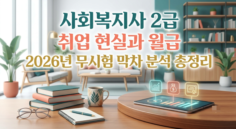 사회복지사 2급 취업 현실과 월급, 2026년 무시험 막차 분석 총정리