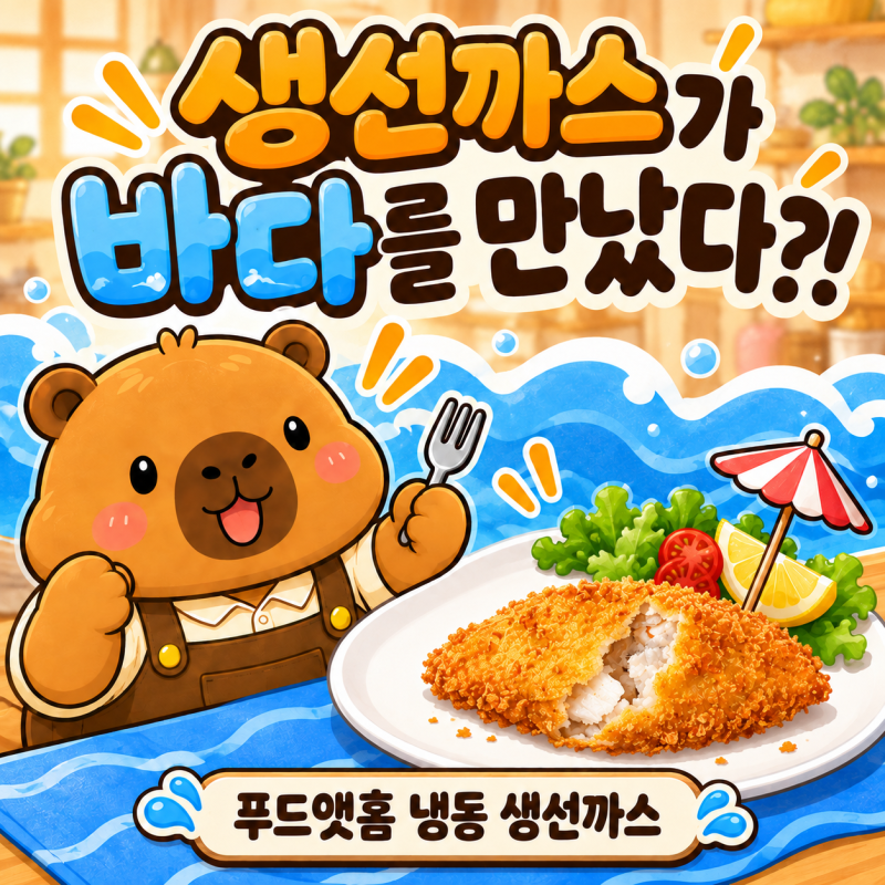 푸드앳홈 냉동 생선까스 1kg｜생선에게 바다를 만들어준 바라