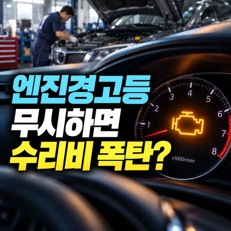 엔진경고등 무시하면 수리비 폭탄?