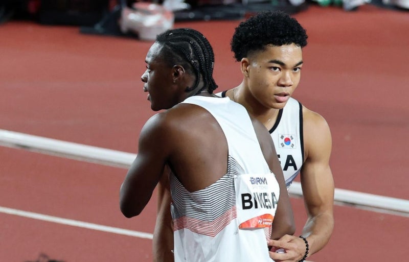 나마디 조엘진 100m 4위 0.06초 차로 놓친 아시안게임 메달