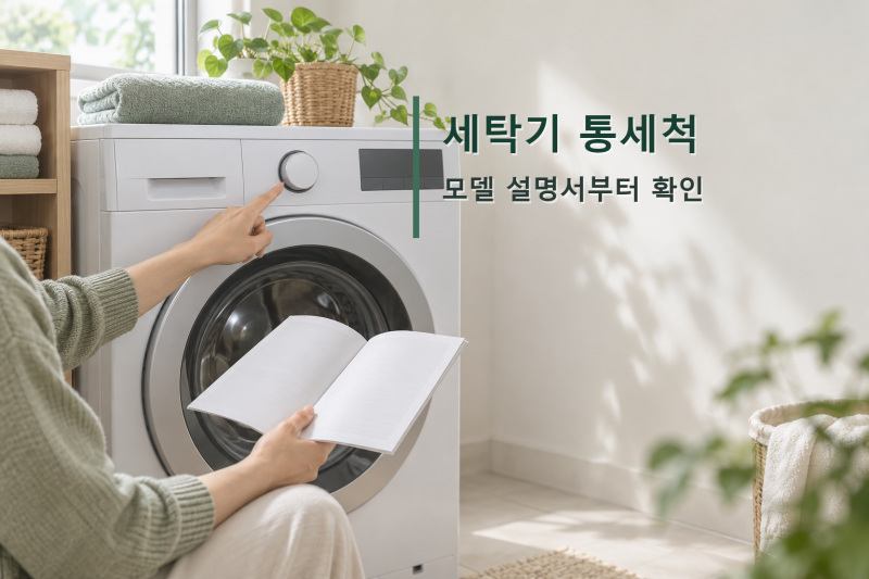 세탁기 통세척, 과탄산소다 넣기 전 모델 설명서부터 보세요