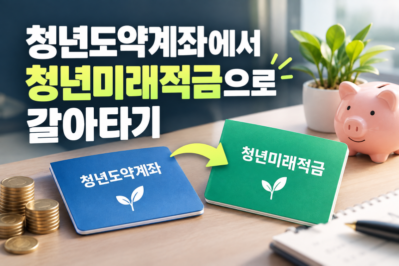 기존 청년도약계좌 갈아타기 가이드 | 순서·청년미래적금 비교·특별중도해지