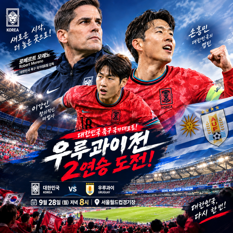 [모레노호 2차전] 에콰도르전 3-0 대승의 기세를 잇는다! : 우루과이전 완전 해부