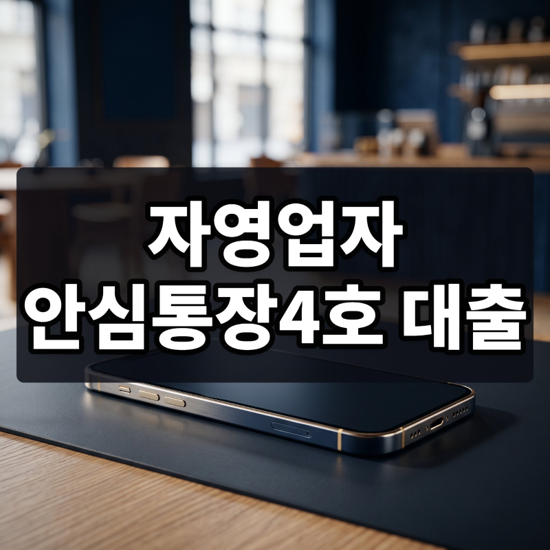 자영업자 안심통장4호 대출 한도 2천만 원 확대, GPS 즉시 신청과 이자 절감 전략