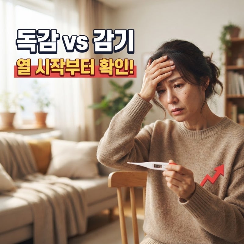 독감 증상과 감기 증상 차이, '열이 어떻게 시작됐는지'부터 확인하세요