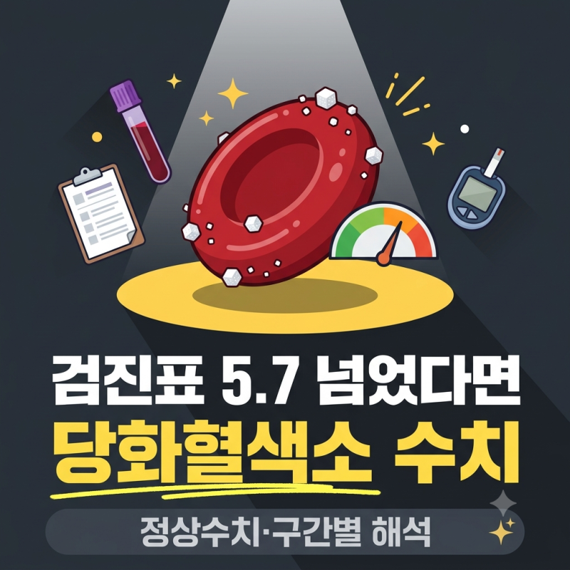 당화혈색소 수치 해석, 정상수치부터 5.7·6.5 구간별 뜻