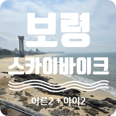 보령 스카이바이크 예약 요금 꿀팁 (대천해수욕장 물때 시간표 필수 확인)