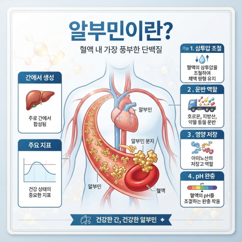 알부민 수치가 낮으면 나타나는 증상! 부종부터 간, 신장 질환까지 확인