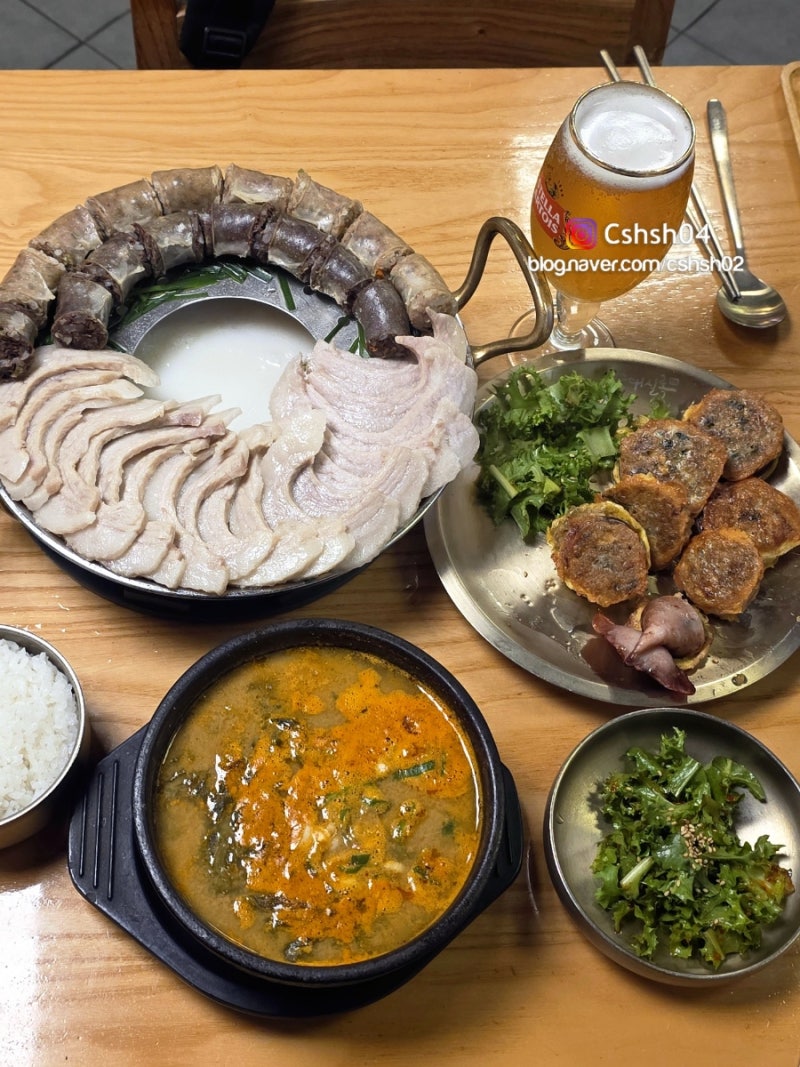 강남 고속터미널 맛집 한식 고터 혼밥 가능 순대실록 곱창볶음까지