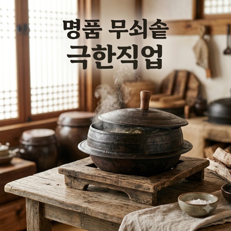 극한직업 무쇠 가마솥 구미 사랑채 진천 창조명품 가격 비교 구매 팁