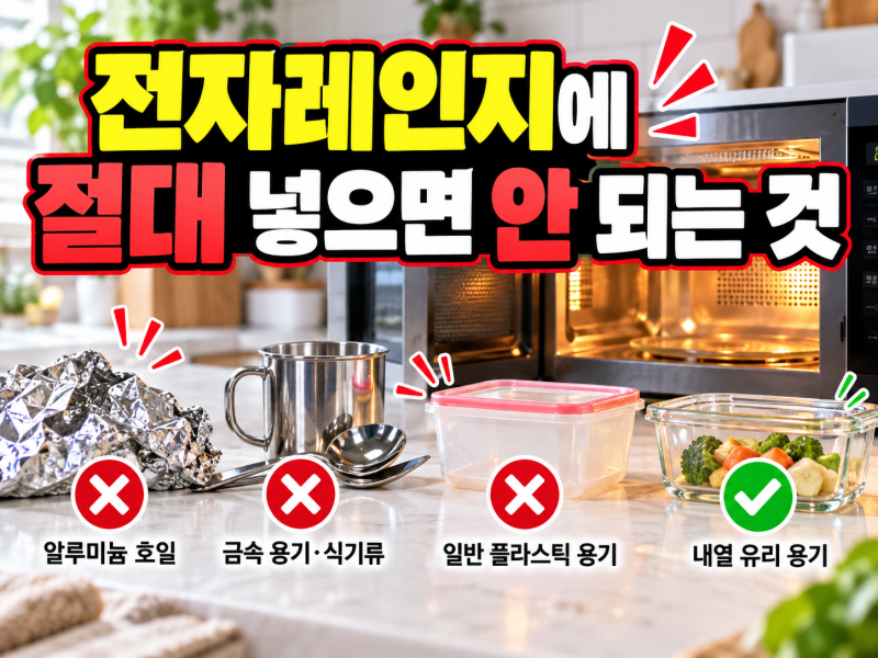 전자레인지에 넣으면 안 되는 것 8가지, 모르고 돌리면 위험해요