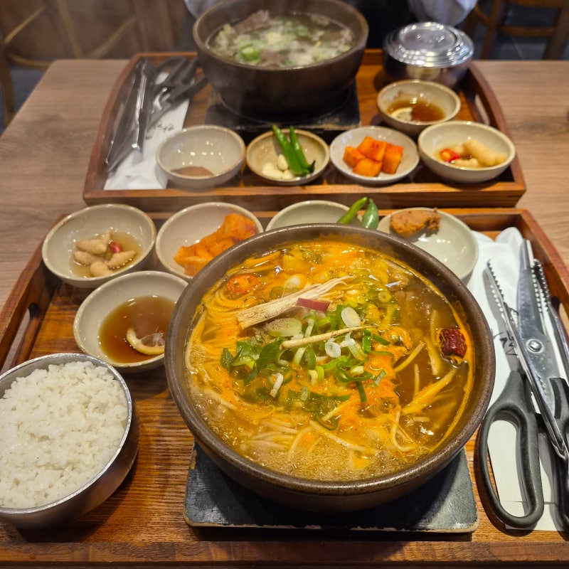 부산 서면 국밥 맛집 강갈비탕ㅣ푸짐한 갈비탕과 제주 중면 사리 추가 후기