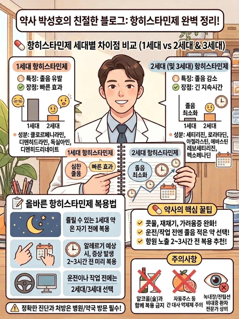 항히스타민제 알고 드시나요???