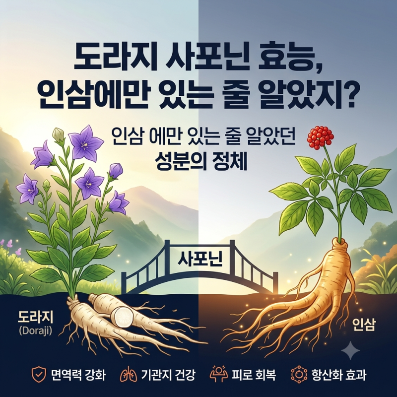 도라지 사포닌 효능, 인삼에만 있는 줄 알았던 성분의 정체