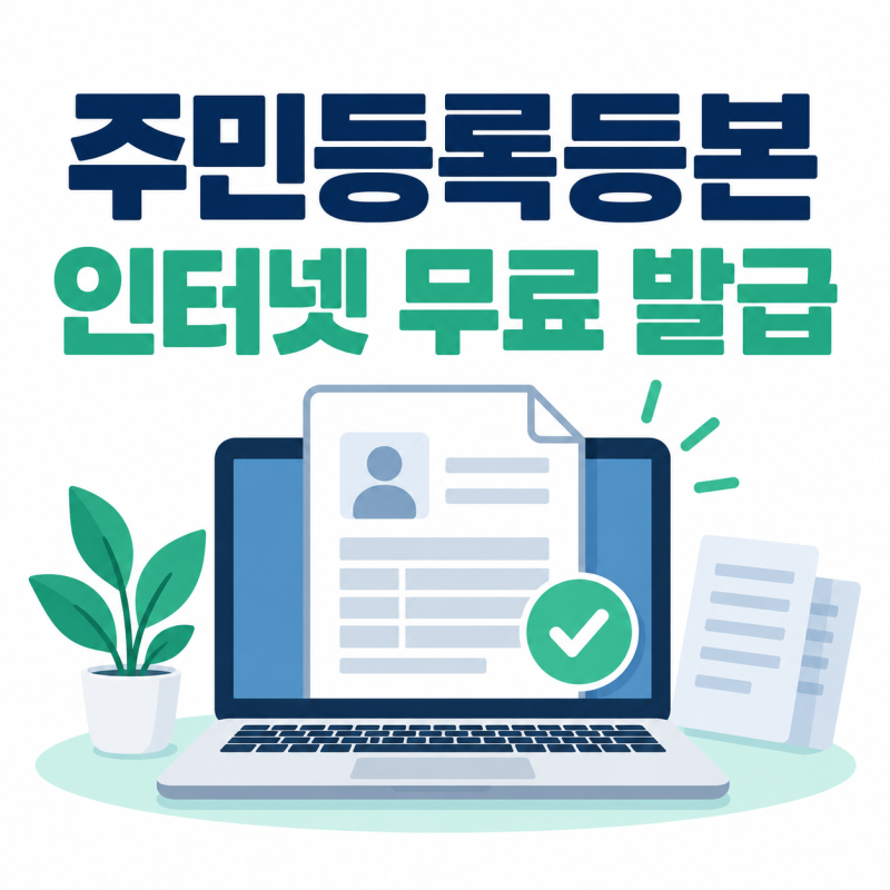 주민등록등본 인터넷 발급 방법｜정부24 무료 발급·PDF 저장까지