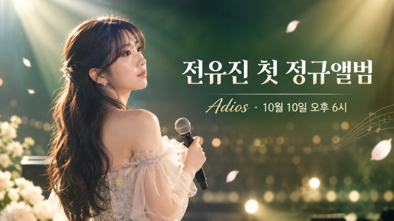 전유진 첫 정규앨범 ‘아디오스’ 10월 10일 발매! 달라진 모습 예고