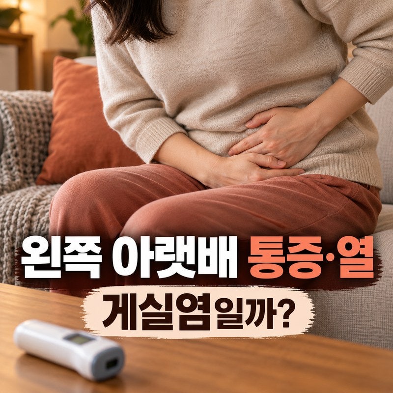 왼쪽 아랫배 통증에 열까지 난다면｜게실염일까, 진료 전에 볼 증상