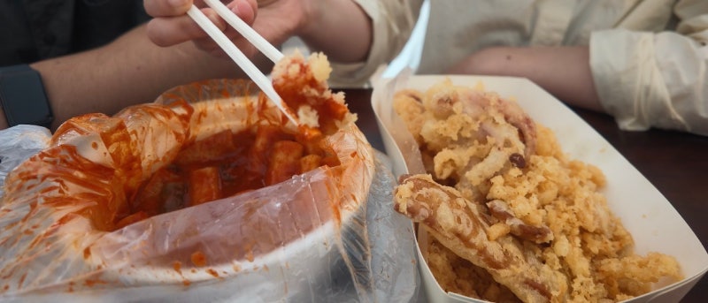 [제주도맛집]명랑스낵/제주도 한림읍/한치튀김/밀떡 떡볶이/블루리본 떡볶이