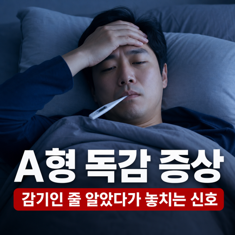 A형 독감 증상, 감기인 줄 알았다가 놓치는 초기신호와 전염 격리기간