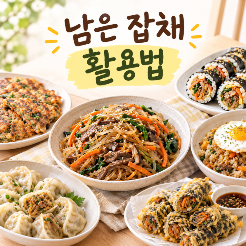명절에 남은 잡채 이렇게 먹어보세요｜남은 잡채 활용법 5가지