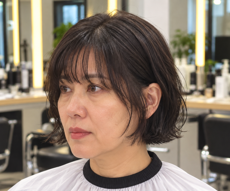 나나펌이 뭐길래? 40대 50대가 하면 더 멋있는 단발 헤어스타일