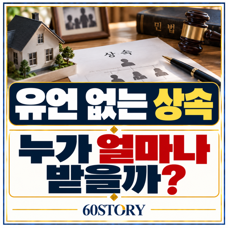 부모님이 유언 없이 돌아가셨어요, 상속재산은 어떻게 나누나요? : 법정상속순위·상속비율