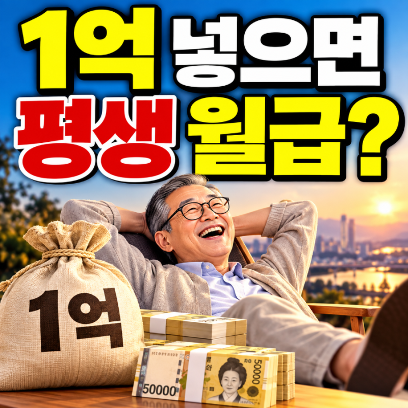 1억 넣으면 평생 월급