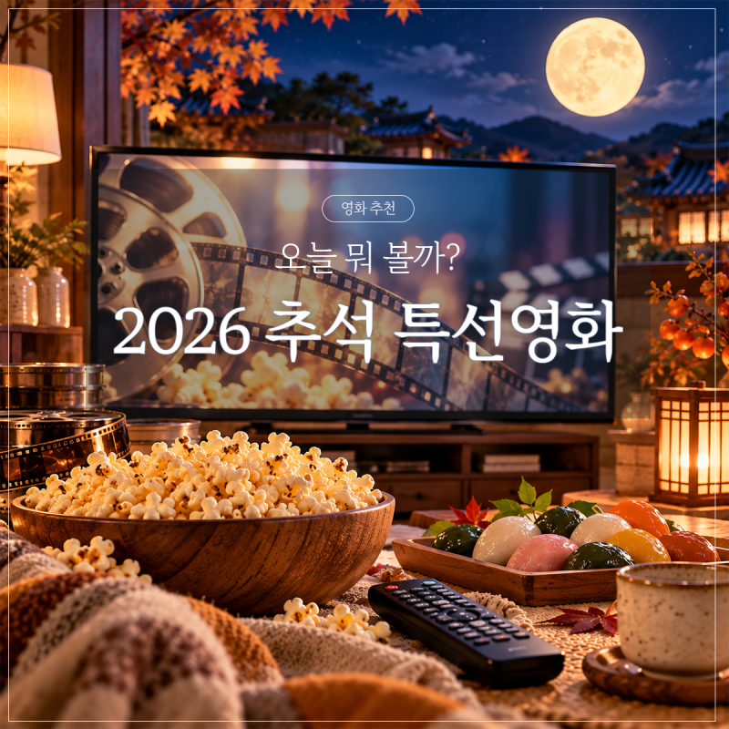 2026 추석 특선영화 편성표 | 9월 26일·27일 왕과 사는 남자부터 1승까지