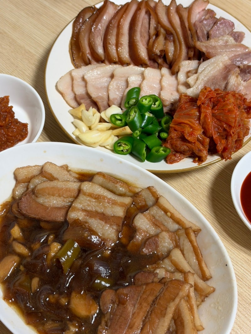 초간단 간장보쌈 만들기 레시피 족보 집에서먹자 순살족발 삼겹보쌈