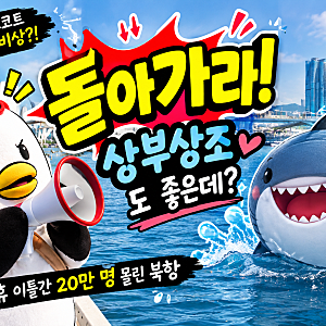 부캉이 돌아가! 부산 마스코트 부기가 직접 나섰다? 추석연휴 20만명 몰린 북항