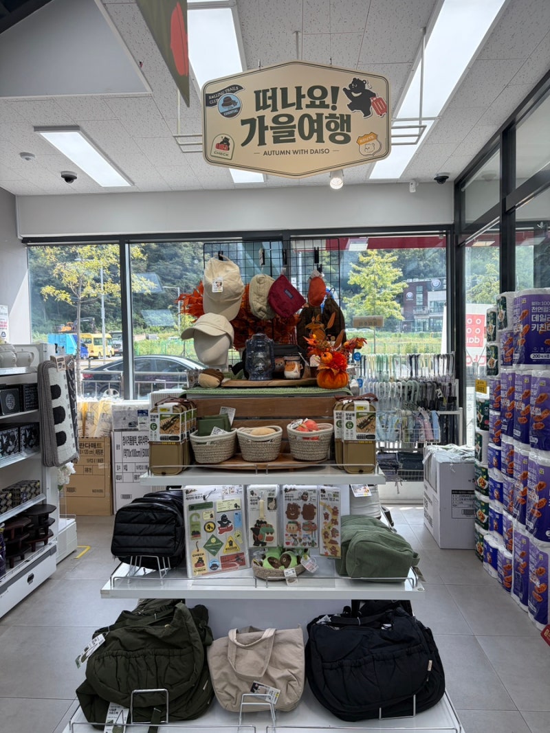 다이소 떠나요 가을여행 품절 대란템 총정리! 가방, 캠핑 식기, 수납박스 추천