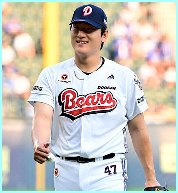 '연봉 20% 삭감 칼바람 맞더니' 159km로 리그를 집어삼킨, 두산 곽빈 근황(KBO)
