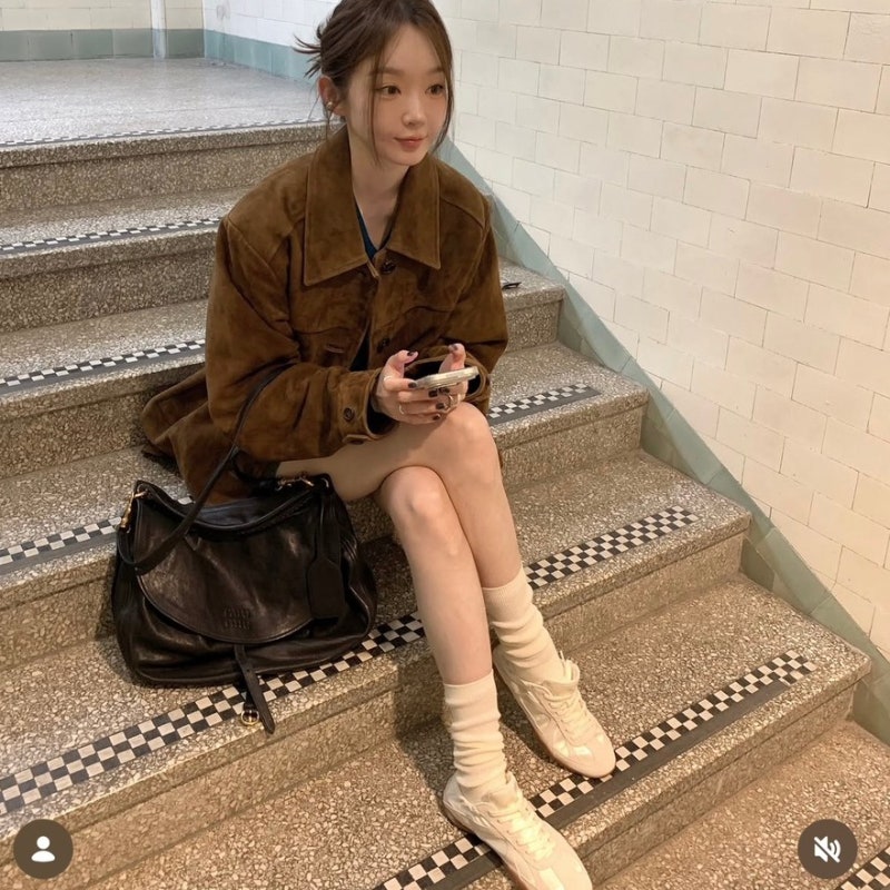 강민경, 한소희 운동화가 10만원 대? 휠라 글리오 LX 가을준비완료