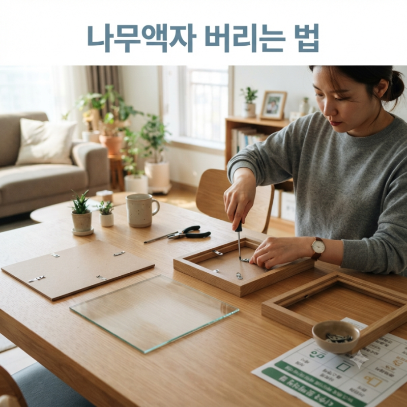나무액자 버리는 법 일반쓰레기일까? 유리 액자 분리배출 방법까지