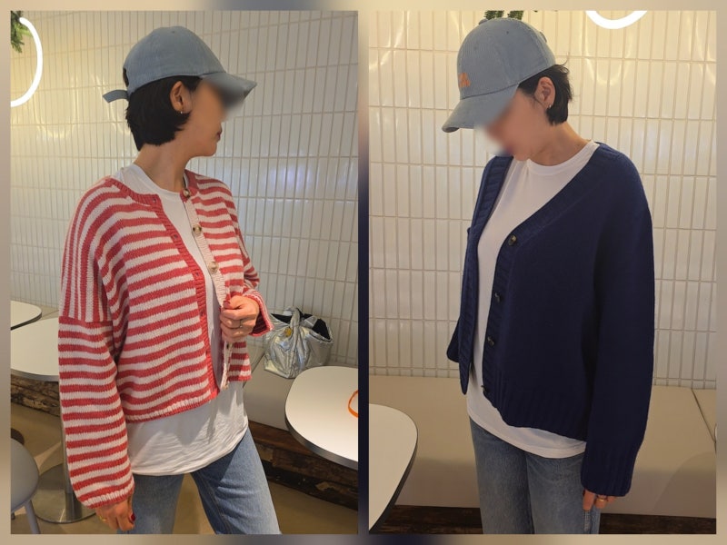가디건 뜨기 좋은 실 추천｜에바·키·매기 가디건 실 소요량과 사이즈 고르는 법 (벨린·아우....