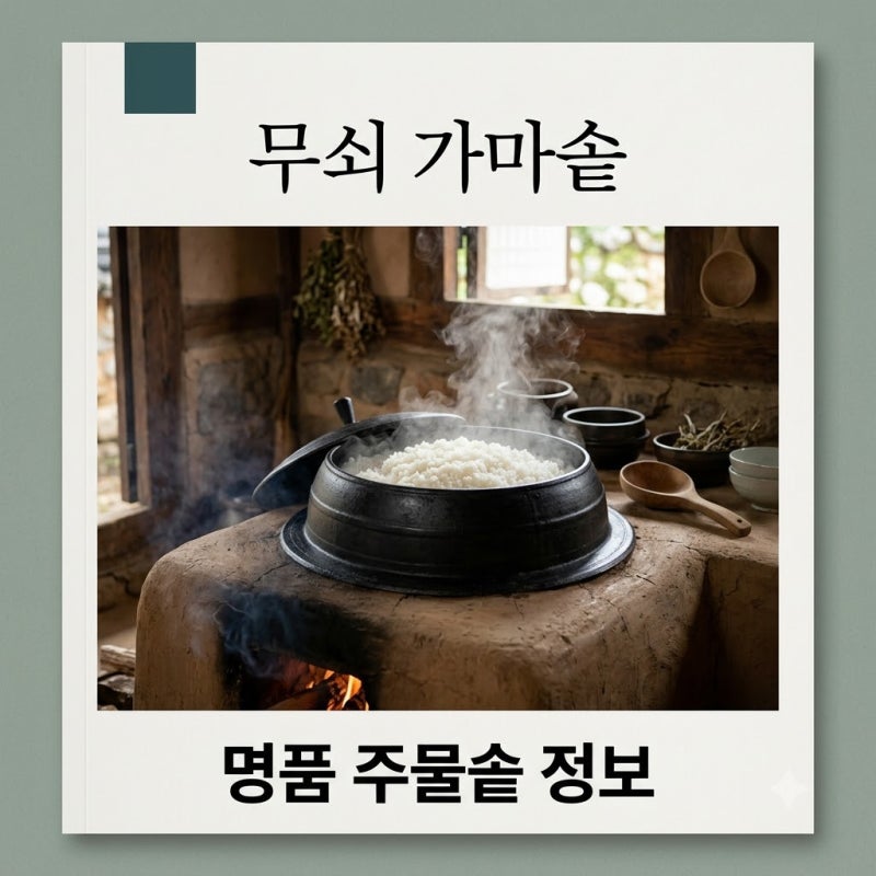 "1500도 쇳물 붓다가.." 극한직업 무쇠 가마솥 파는 곳과 가격