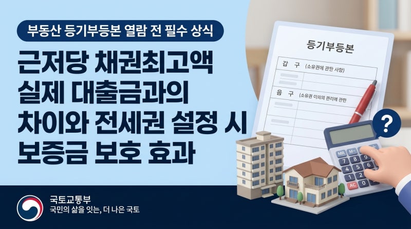 근저당 채권최고액 실제 대출금과의 차이와 전세권 설정 시 보증금 보호 효과