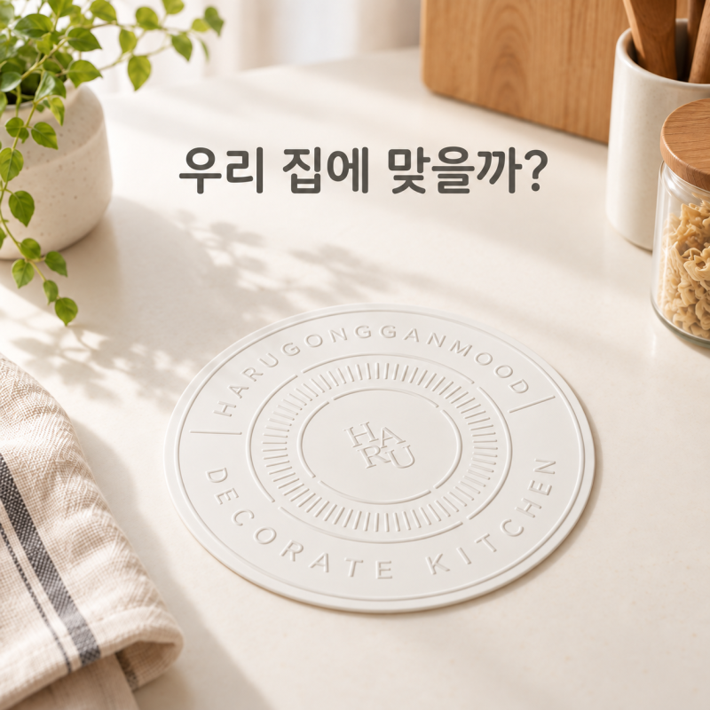 하루의공간 인덕션 매트, 20cm 담기 전에 볼 3가지
