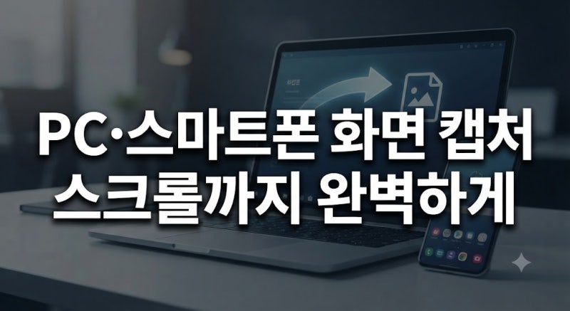 컴퓨터 및 스마트폰 화면 캡처 방법 총정리 (스크롤 캡처 포함)