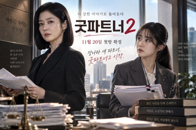 굿파트너2 11월 20일 첫방 확정…장나라와 김혜윤의 새 파트너 조합, 남지현 하차 이유까지