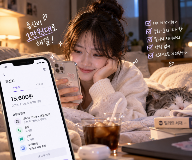 6년째 데이터 무제한 통신비 1만원대 알뜰폰 장단점 (Feat.모요)