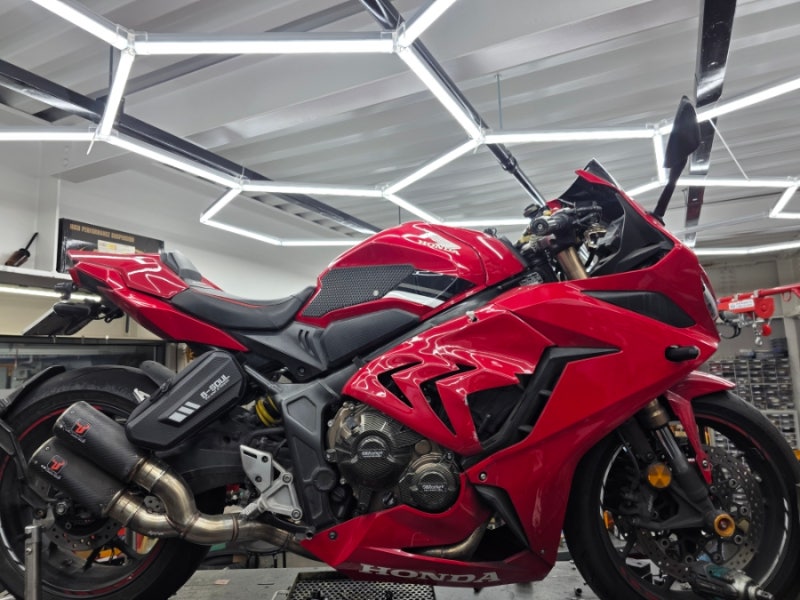 [경남 창원점] 혼다 CBR650R 재고타이어 모튤 GP 파워오일 브레이크패드 핸들 교체 작업기